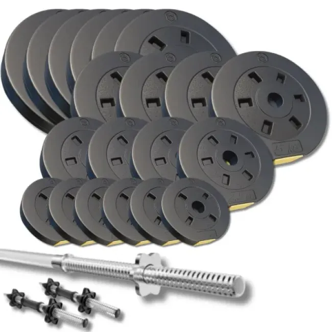 Набор со штангой и гантелями Besport PowerPro 112кг (гриф 218см)