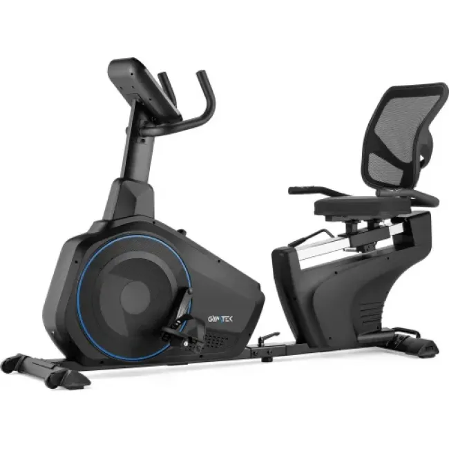 Горизонтальний велотренажер Gymtek XBR6000 електромагнітний синій