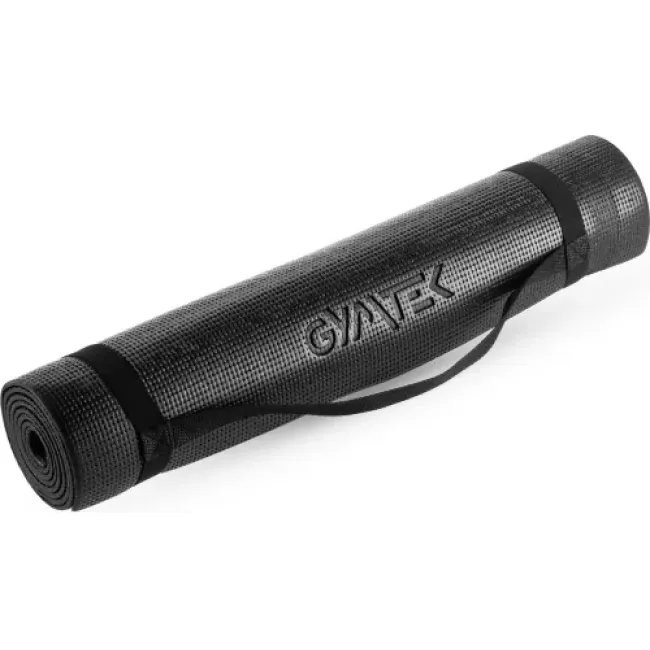 Килимок (мат) для фітнесу та йоги Gymtek 0,5см чорний