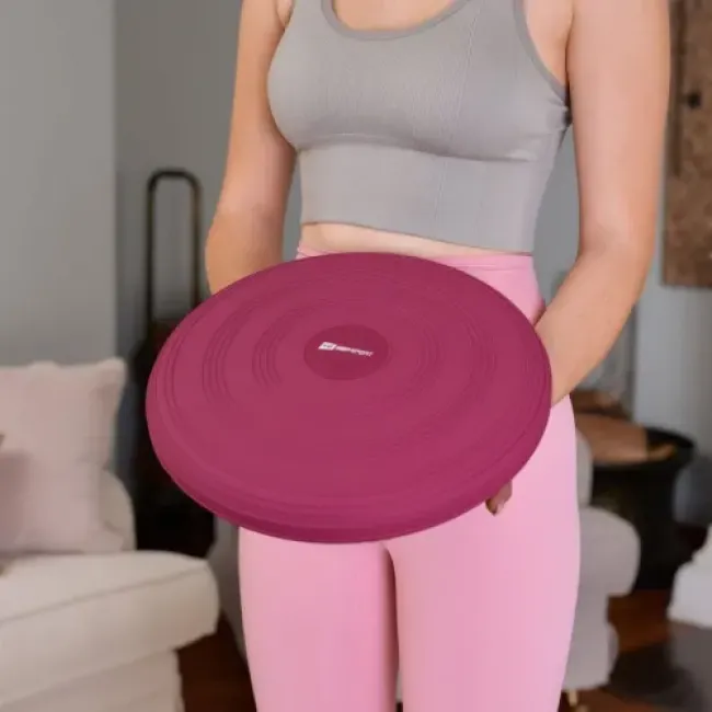 Балансировочная подушка Hop-Sport HS-R034BC бордовая