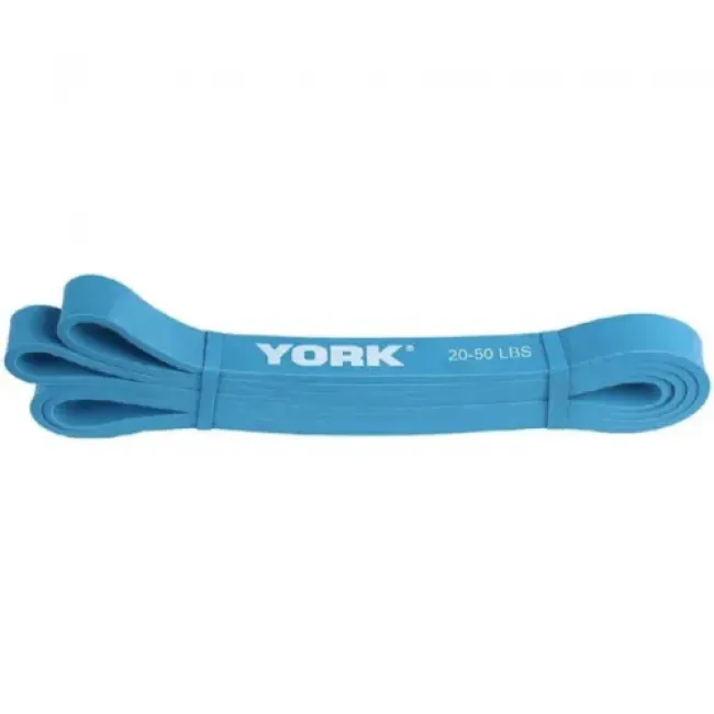 Резинка для фитнеса York 10-20кг - 2080x19x4,5 мм, голубой