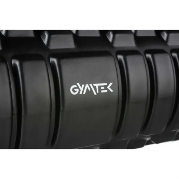 Массажный ролик Gymtek для йоги и фитнеса EVA 33*14 см черно-белый