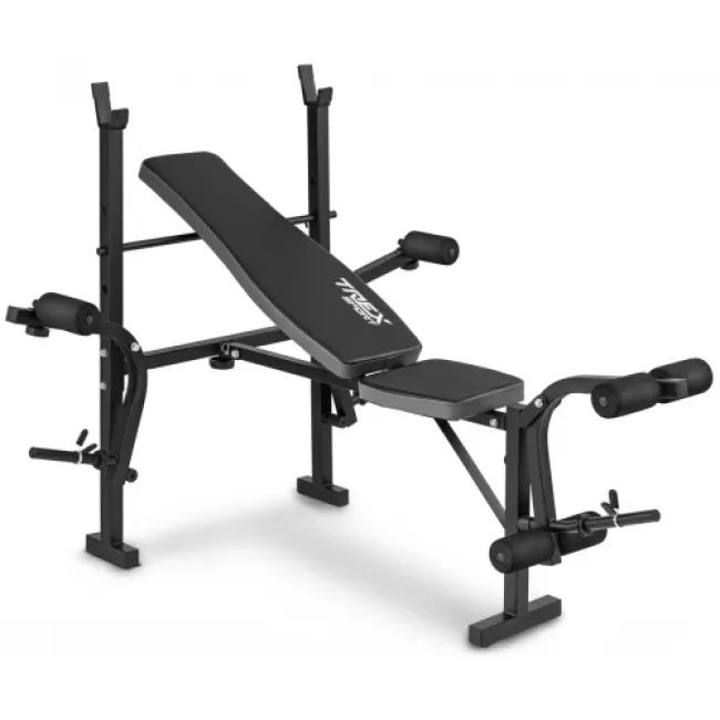Набор Hop-Sport Premium 59 кг со скамьей TX-055 и штангой