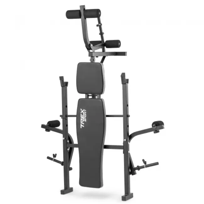 Набор Hop-Sport Premium 59 кг со скамьей TX-055 и штангой