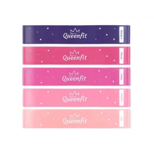 Набор резинок для фитнеса Queenfit 0,5-30кг Q-66258