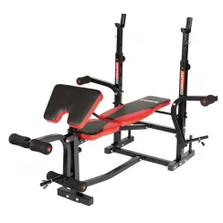 Лава для жиму York Fitness ASPIRE 220 зі стійкою для штанги та партою Скотта