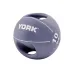 Мяч медбол 10 кг York Fitness с двумя ручками фиолетовый