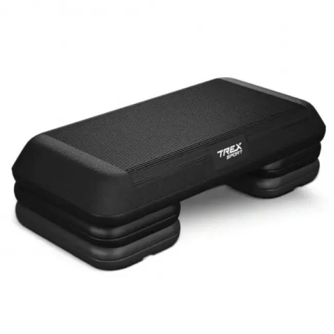 Степ платформа Trex Sport TX-038PAS до аеробіки 3-рівневий чорний