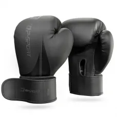 Боксерские перчатки Hop-Sport HS-BG12 12oz черные