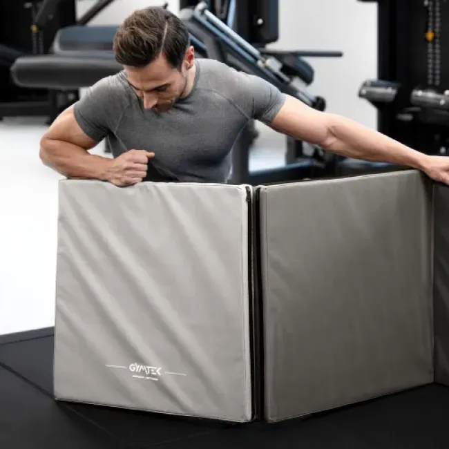 Мат гимнастический жесткий Gymtek 5см серый