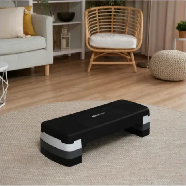 Степ платформа Hop-Sport HS-PP033AS черно-белая