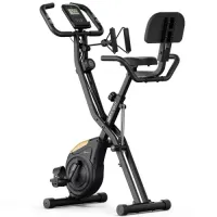 Велотренажер Hop-Sport HS-3030X Apeks X-Bike черно-золотистый