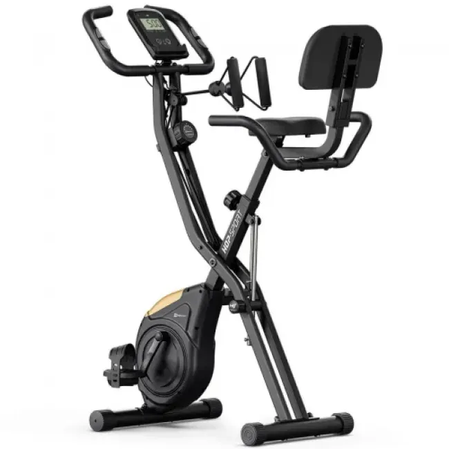 Велотренажер Hop-Sport HS-3030X Apeks X-Bike черно-золотистый