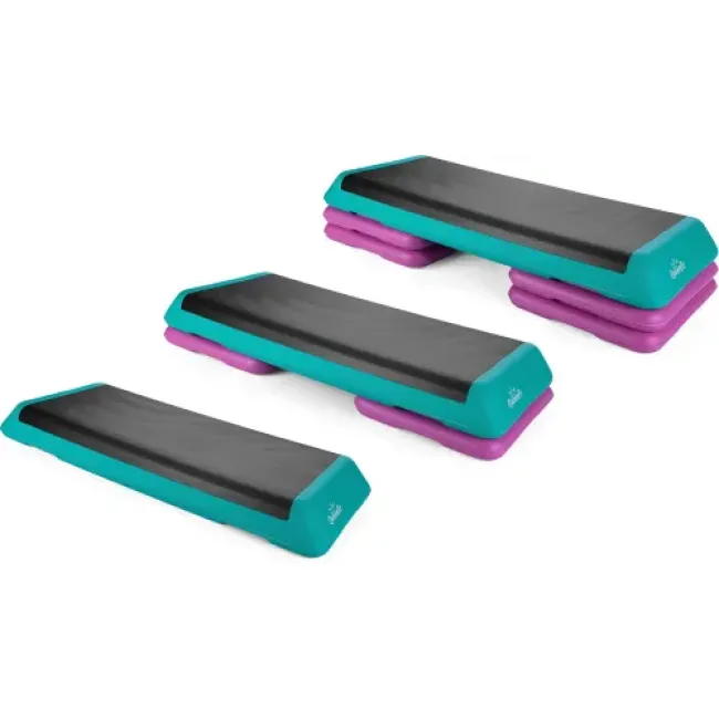 Степь-платформа Queenfit 3-х уровневая разноцветная