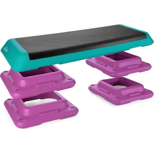 Степь-платформа Queenfit 3-х уровневая разноцветная