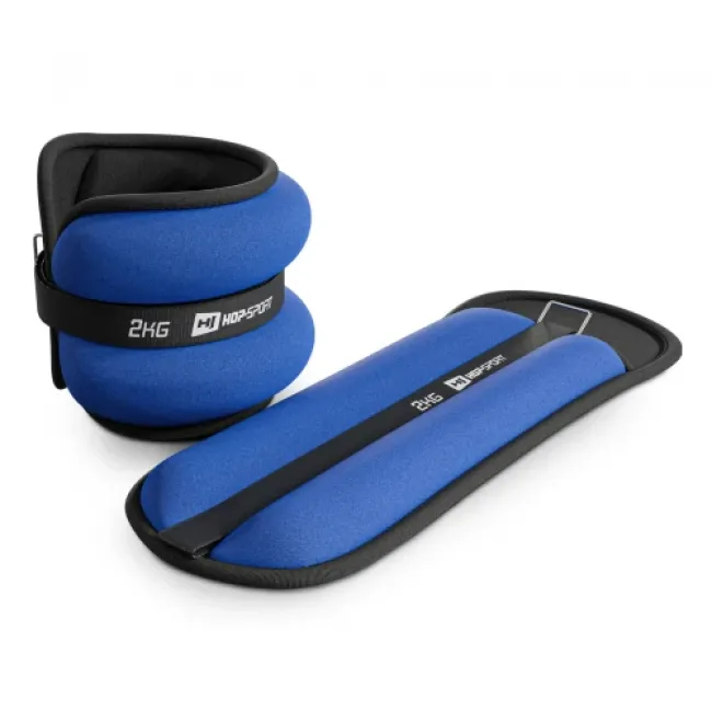 Утяжелители для ног и рук Hop-Sport HS-S004WB 2х2 кг синие Утяжелители для ног и рук Hop-Sport HS-S004WB 2х2 кг синие
