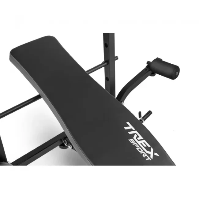 Набор Hop-Sport Premium 39 кг со скамьей TX-055 и штангой