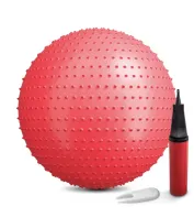 Фітбол масажний Hop-Sport 65 см червоний