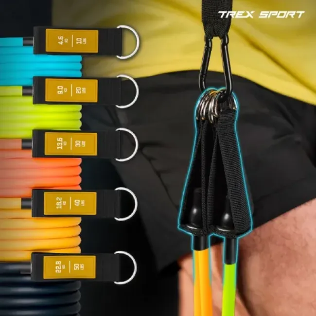 Набір гумок із еспандерами Trex Sport TX-050TSV чорний