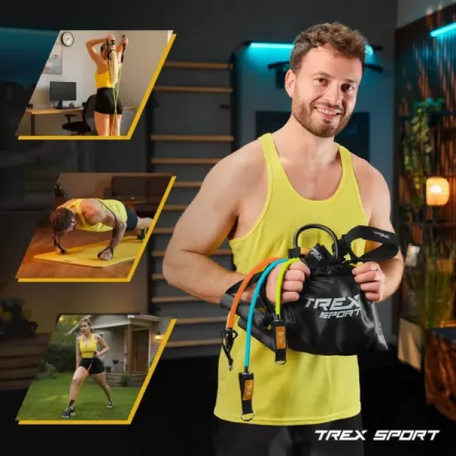 Набір гумок із еспандерами Trex Sport TX-050TSV чорний