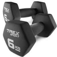 Гантели для фитнеса 6 кг 2шт неопреновые TREX Sport TX-060VD