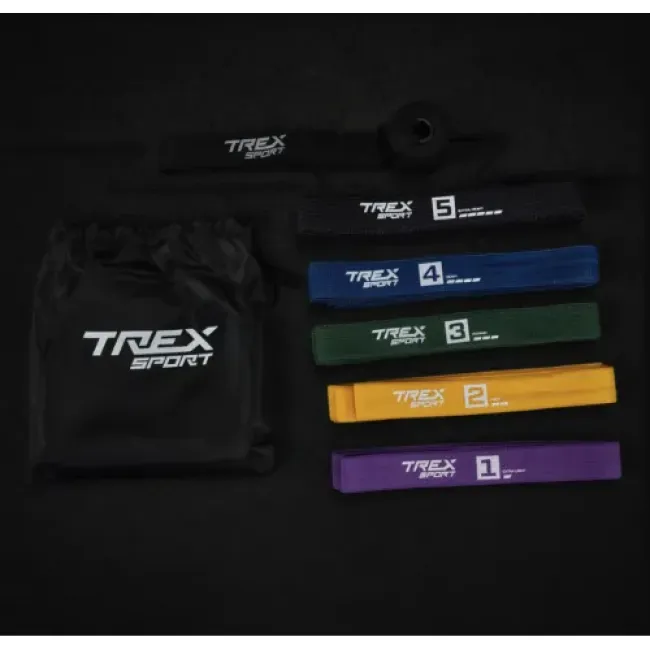 Набор резинок для фитнеса Trex Sport TX-005PBA 5в1