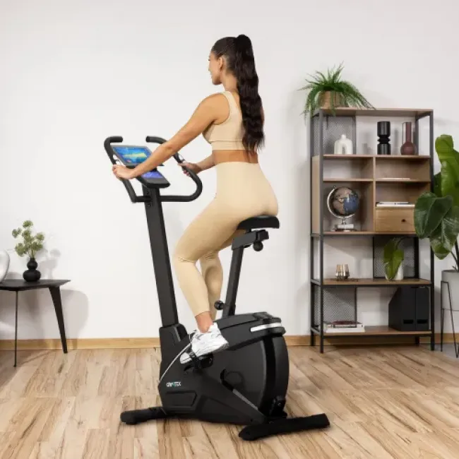 Велотренажер Gymtek XB2600 електромагнітний сріблястий