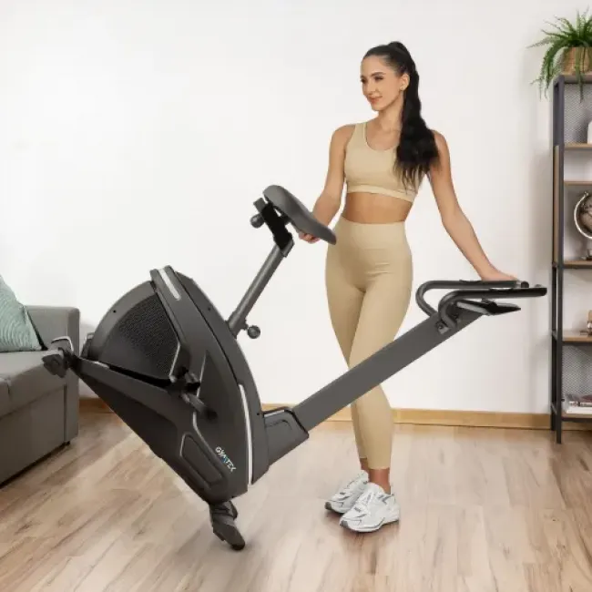 Велотренажер Gymtek XB2600 електромагнітний сріблястий