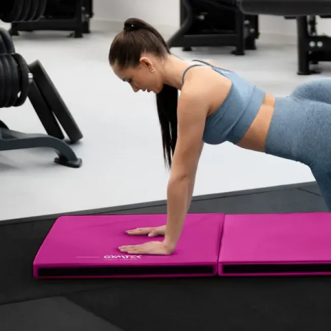 Мат гимнастический жесткий Gymtek 5см розовый