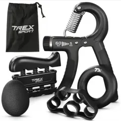 Набор регулируемых эспандеров 5-60кг Trex Sport TX-005HSA черный