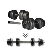 Гантели наборные Elitum 2х16кг + удлинитель грифа для штанги