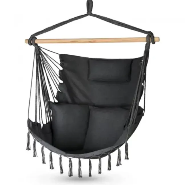 Бразильское кресло - гамак Outtec Boho Sois XXL графитовый Бразильское кресло - гамак Outtec Boho Sois XXL графитовый