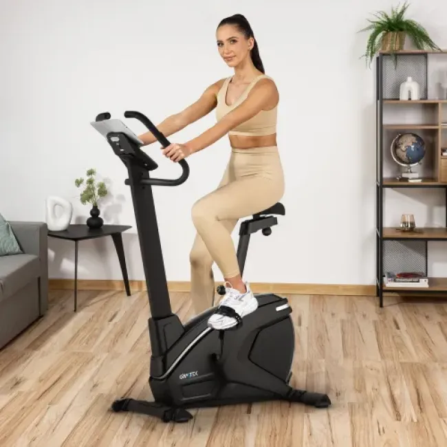 Велотренажер Gymtek XB2600 електромагнітний сріблястий