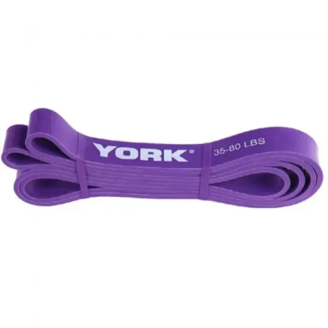 Резинка для фитнеса York 17,5-35кг - 2080x29x4,5 мм, фиолетовый