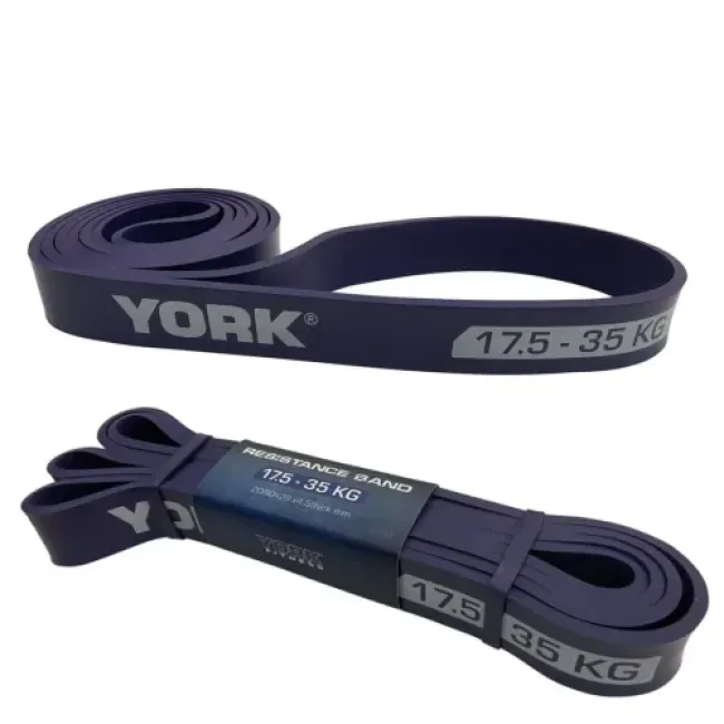 Резинка для фитнеса York 17,5-35кг - 2080x29x4,5 мм, фиолетовый