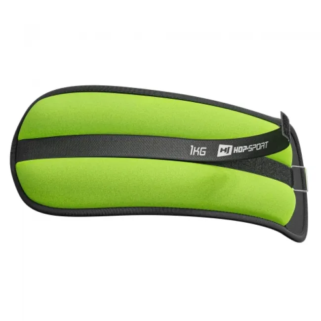 Утяжелители для ног и рук 1 кг 2шт Hop-Sport HS-S002WB зеленые
