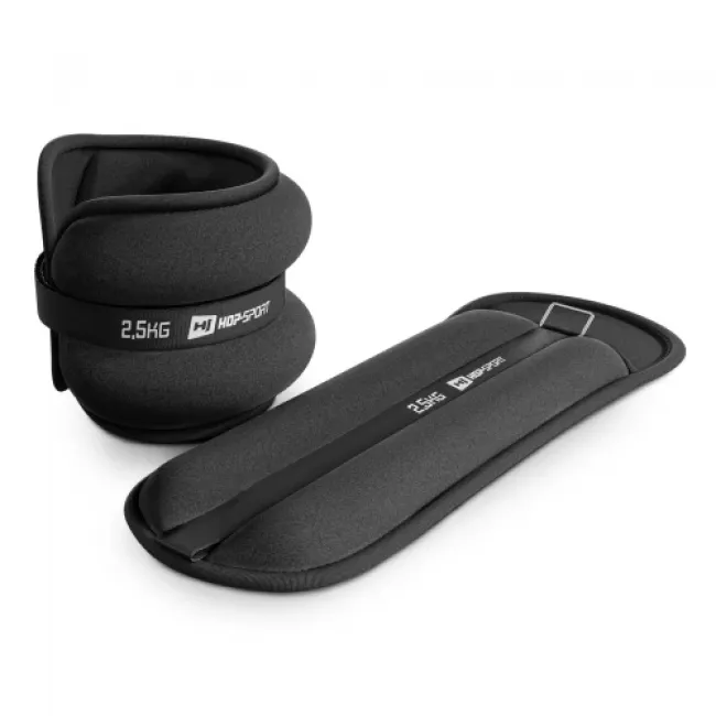 Утяжелители для ног и рук Hop-Sport HS-S005WB 2х2,5 кг черные Утяжелители для ног и рук Hop-Sport HS-S005WB 2х2,5 кг черные