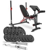 Набор Hop-Sport Strong 108 кг со скамьей HS-1095