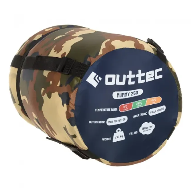 Спальный мешок кокон Outtec Mummy камуфляж