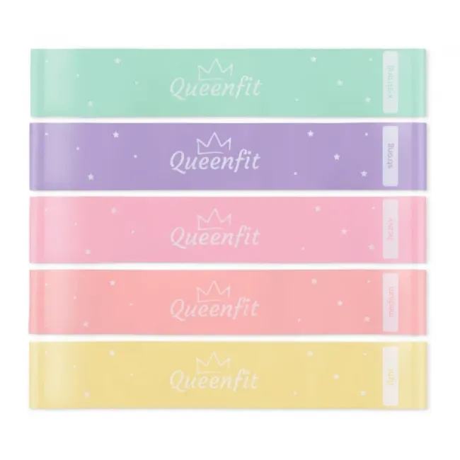 Набір гумок для фітнесу Queenfit 0,5-30 кг