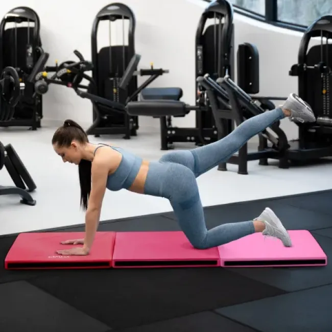 Мат гімнастичний жорсткий Gymtek 5см світло-рожевий