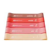 Набір гумок для фітнесу Hop-Sport 600x50мм HS-L650RLR Червоний