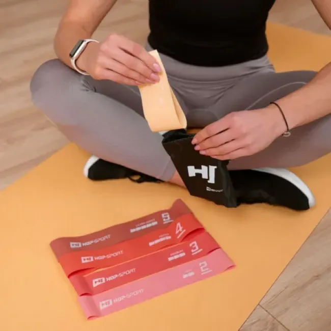 Набор резинок для фитнеса Hop-Sport 600x50мм HS-L650RLR Красный