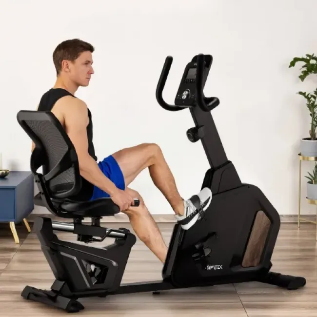 Горизонтальний велотренажер Gymtek XBR5000 магнітний чорний