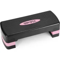 Степ-платформа Gymtek 3-х уровневая черно-розовая