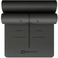 Йога-мат Hop-Sport PU 0,5см 183 x 68см HS-P005GM черный