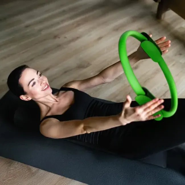 Кольцо для пилатеса Gymtek армированное стекловолокно 38см салатовый