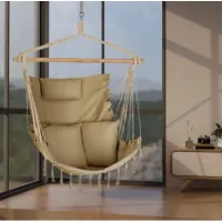 Бразильское кресло - гамак Outtec Boho Sois XXL бежевый