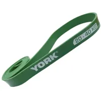 Резинка для подтягивания и спорта York 20-40кг - 2080x32x4,5 мм, зеленый