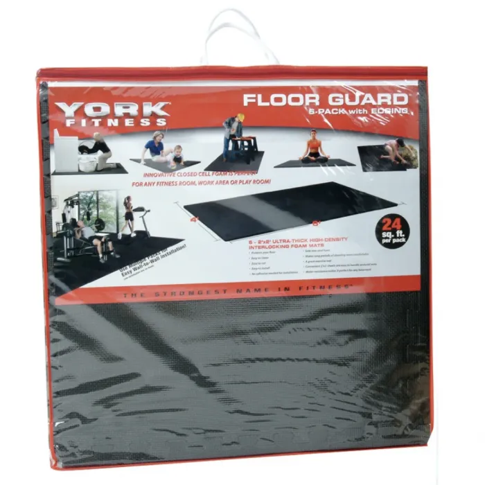 Мат-пазл York Fitness FLOORGUARD 1,2см - 4 частини